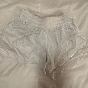 Lulu lemon white shorts size 4 tall